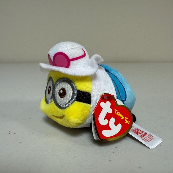 NWT Teeny Ty Jerry Minion Stuffed Plush Mini Toy Despicable Me 3 Soft Small Baby - Picture 2 of 7